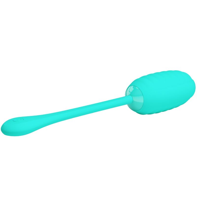 PRETTY LOVE - KIRK RECHARGEABLE VIBRATING EGG AQUA GREEN - NOCTURNA DESIRES