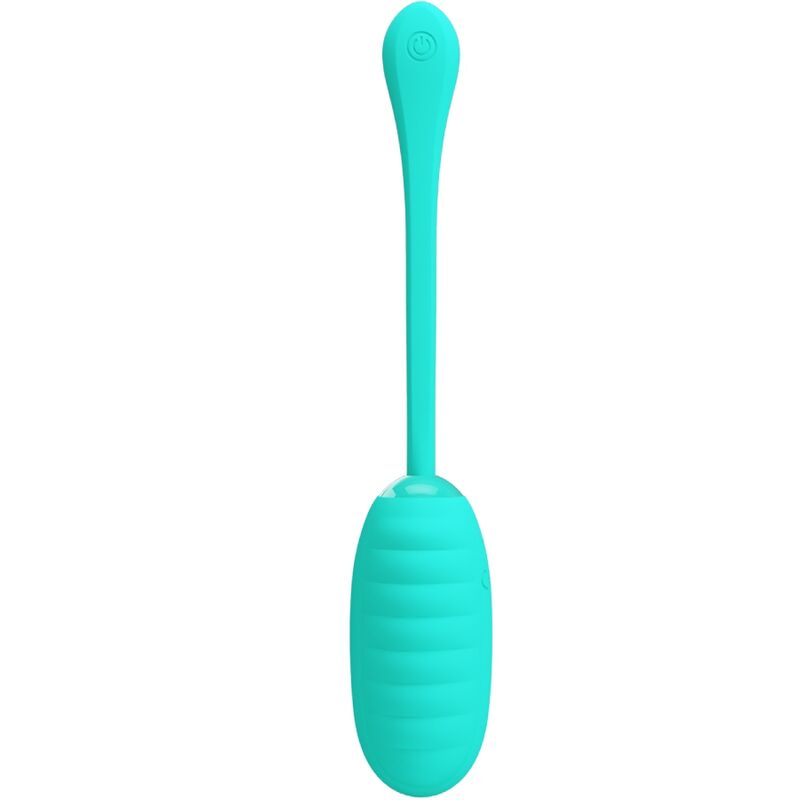 PRETTY LOVE - KIRK RECHARGEABLE VIBRATING EGG AQUA GREEN - NOCTURNA DESIRES