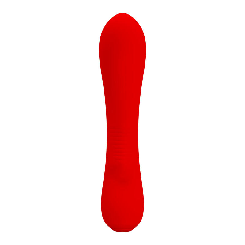 PRETTY LOVE - PRESCOTT RECHARGEABLE VIBRATOR RED - NOCTURNA DESIRES