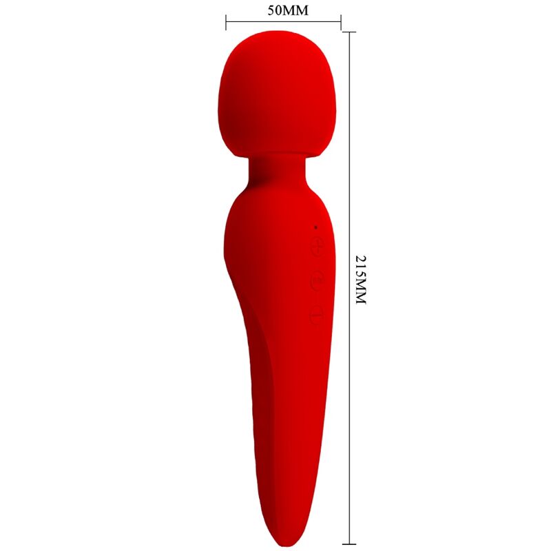 PRETTY LOVE - MEREDITH MASSAGER 12 VIBRATION MODES RED - NOCTURNA DESIRES