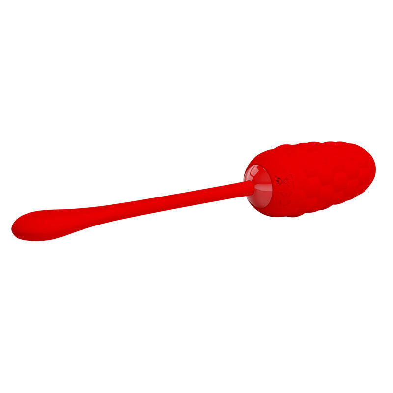 PRETTY LOVE - VIBRATING EGG WITH RED RECHARGEABLE MARINE TEXTURE - NOCTURNA DESIRES