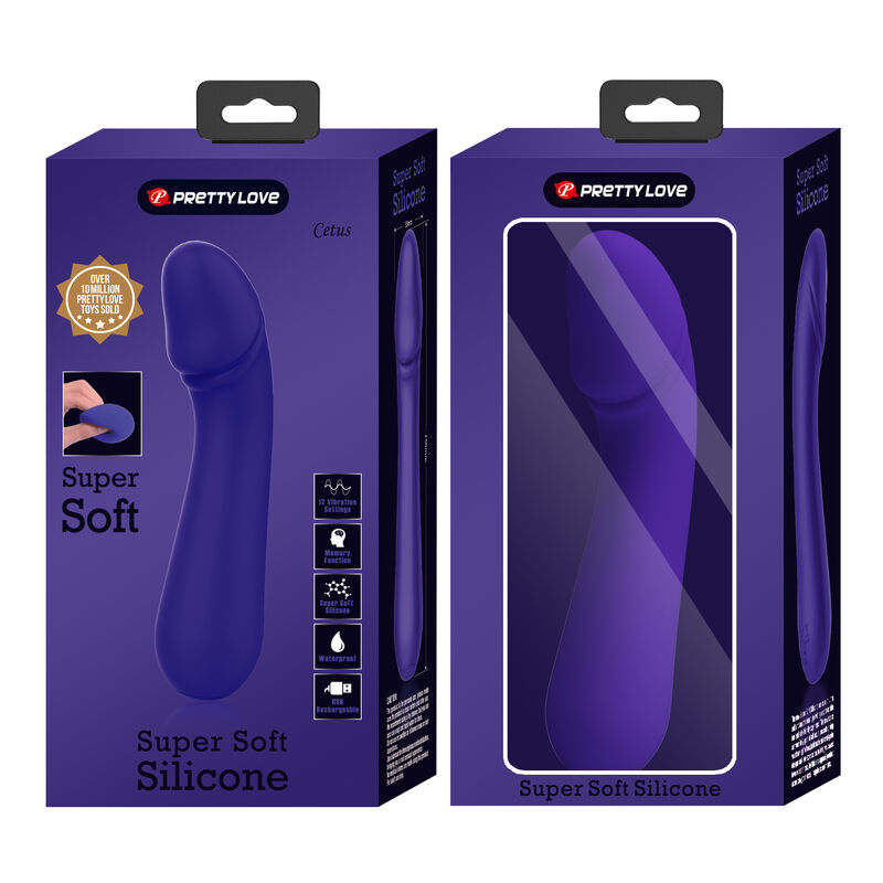 PRETTY LOVE - CETUS RECHARGEABLE VIBRATOR PURPLE - NOCTURNA DESIRES
