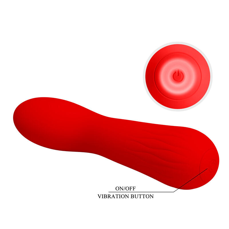 PRETTY LOVE - FAUN RECHARGEABLE VIBRATOR RED - NOCTURNA DESIRES