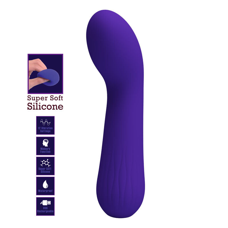 PRETTY LOVE - FAUN RECHARGEABLE VIBRATOR PURPLE - NOCTURNA DESIRES