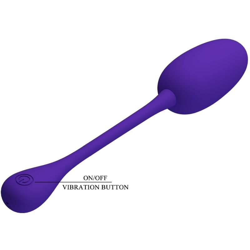 PRETTY LOVE - KNUCKER PURPLE RECHARGEABLE VIBRATING EGG - NOCTURNA DESIRES