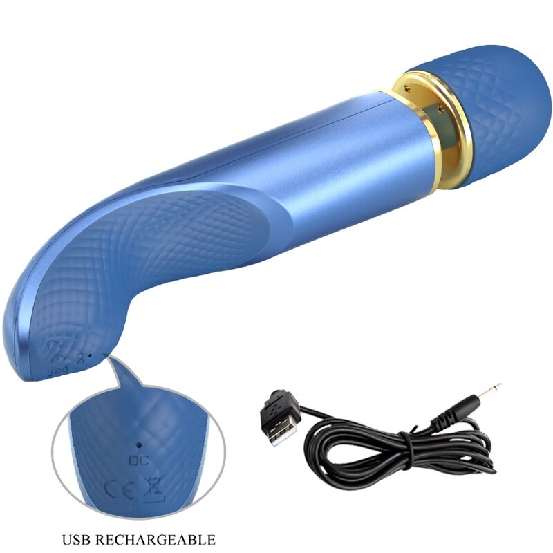 PRETTY LOVE - MASSAGER 7 VIBRATION MODES BLUE - NOCTURNA DESIRES