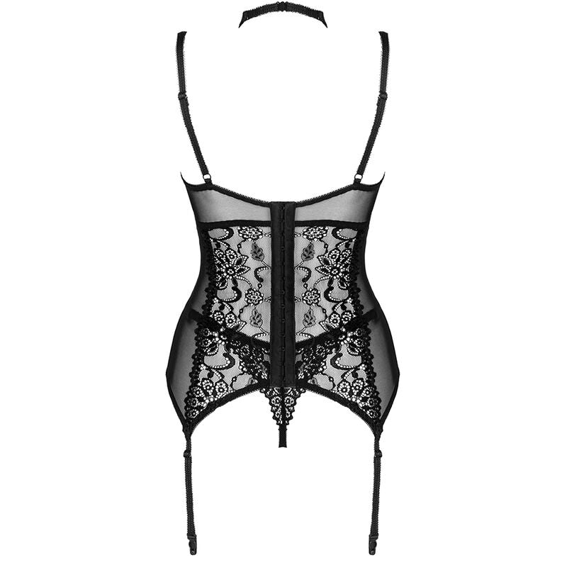 LIVCO CORSETTI FASHION - GIELLANDRA FOR THE SENSES COLLECTION CORSET + PANTY BLACK - NOCTURNA DESIRES