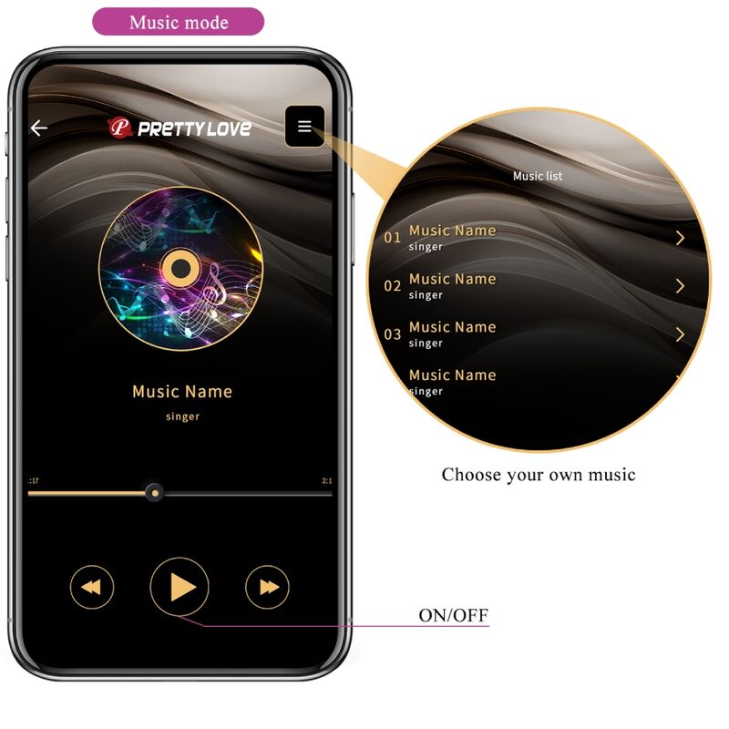 PRETTY LOVE - CATALINA VIBRATOR APP REMOTE CONTROL PURPLE - NOCTURNA DESIRES