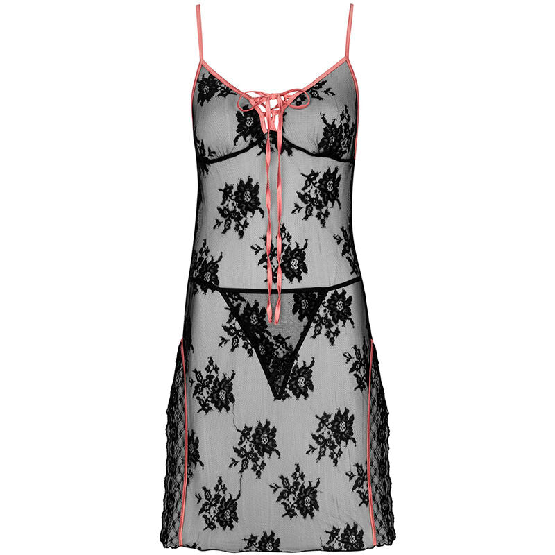 LIVCO CORSETTI FASHION - KARONIN LC 90628 SHIRT + PANTY BLACK L/XL - NOCTURNA DESIRES