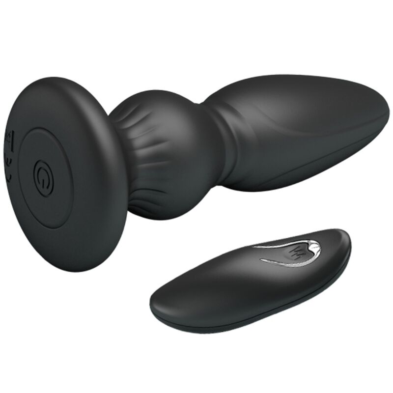MR PLAY - POWERFUL VIBRATOR REMOTE CONTROL ANAL PLUG BLACK - NOCTURNA DESIRES