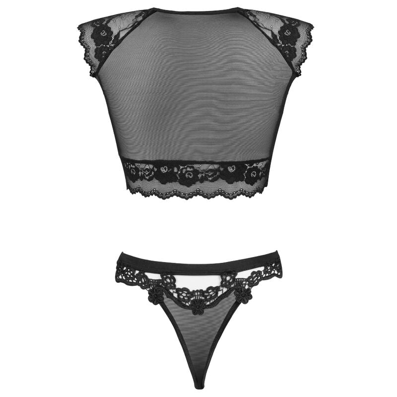 LIVCO CORSETTI FASHION - TIMOSAN LC 90631 BRA + PANTY BLACK - NOCTURNA DESIRES