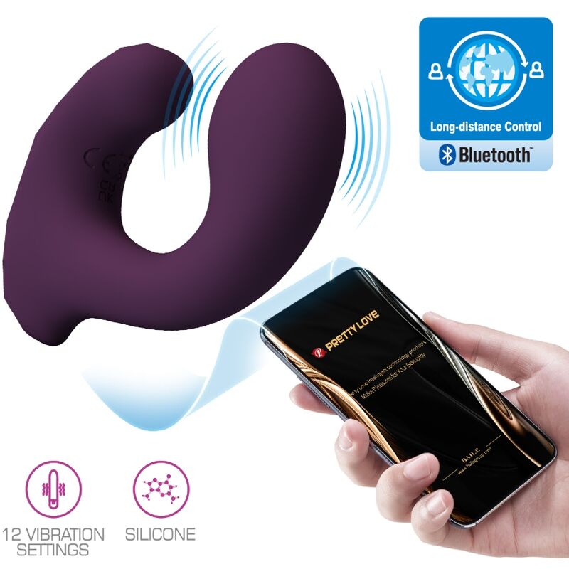 PRETTY LOVE - BILLY VIBRATION REMOTE CONTROL PURPLE FREE APP - NOCTURNA DESIRES