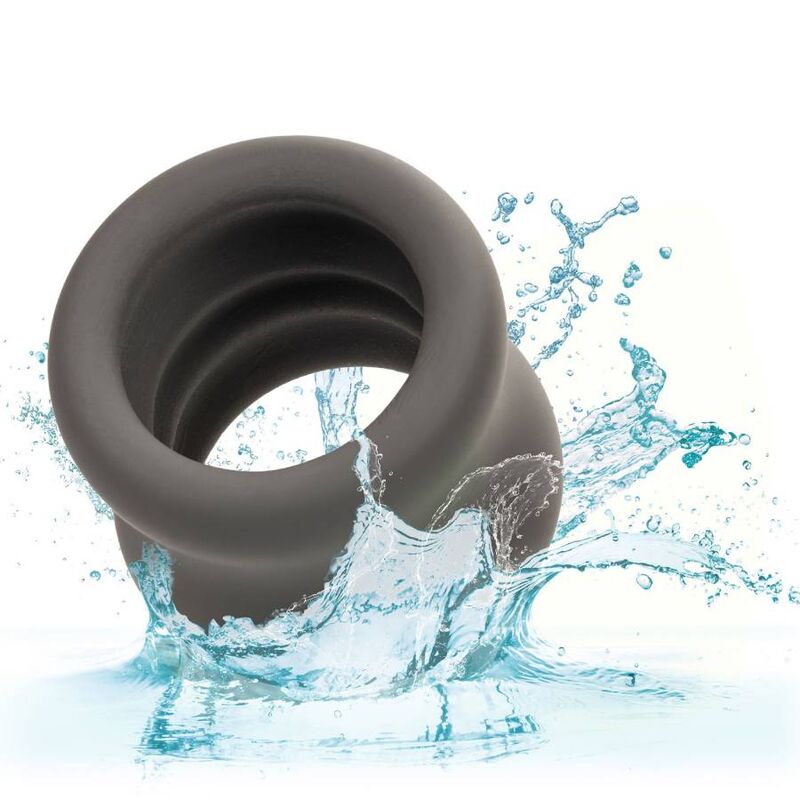 CALEXOTICS - ALPHA SCROTUM STRETCHING RING BLACK - NOCTURNA DESIRES