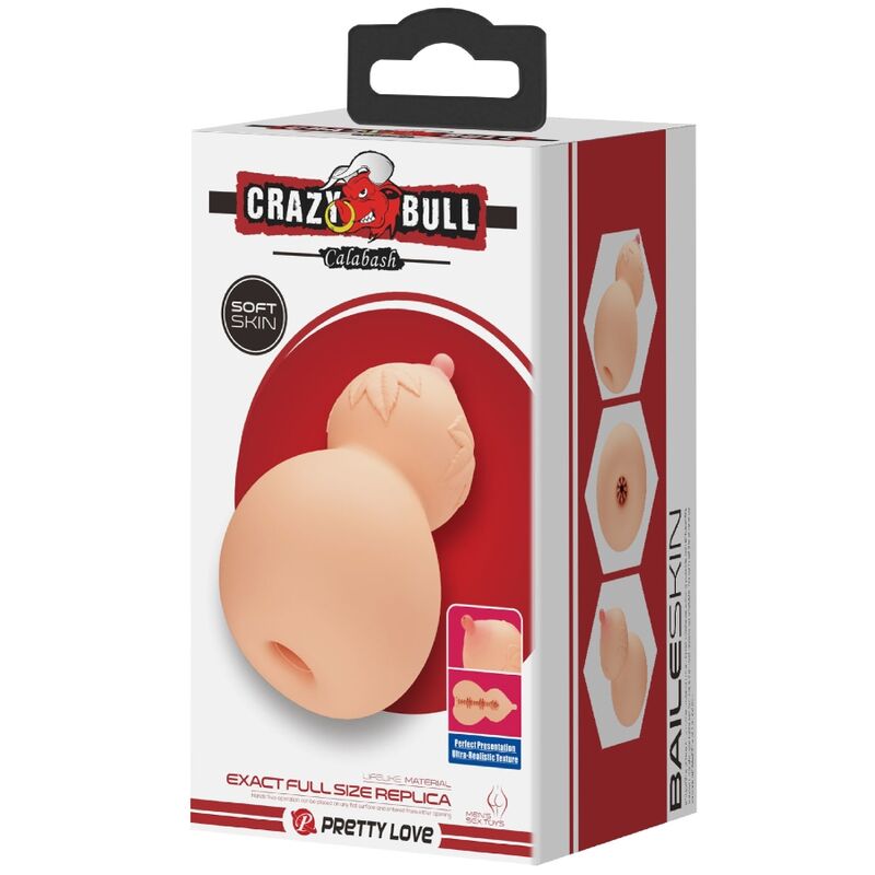 CRAZY BULL - CALABASH BREAST-SHAPED MASTUBADOR - NOCTURNA DESIRES
