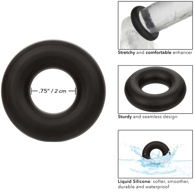 CALEXOTICS - ALPHA PROLONG MEDIUM RING BLACK - NOCTURNA DESIRES
