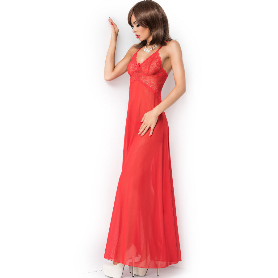 CHILIROSE - CR 3883 BABYDOLL LONG RED S/M - NOCTURNA DESIRES
