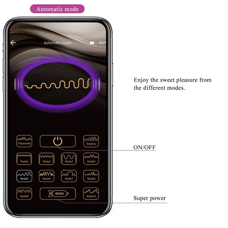 PRETTY LOVE - DOREEN PURPLE RECHARGEABLE VIBRATING EGG - NOCTURNA DESIRES