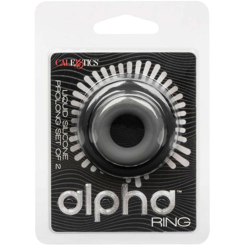 CALEXOTICS - ALPHA PROLONG SET OF 2 RING GREY - NOCTURNA DESIRES