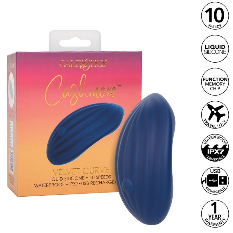 CALEXOTICS - CASHMERE VELVET CURVE BLUE - NOCTURNA DESIRES