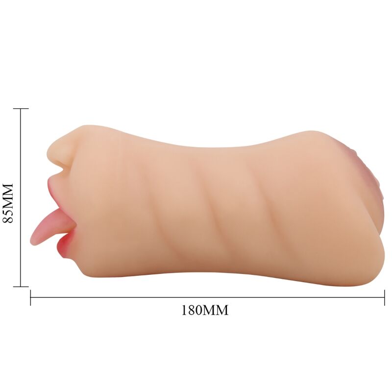 CRAZY BULL - SARAH VAGINA-SHAPED MASTUBADOR DUAL ENTRY - NOCTURNA DESIRES
