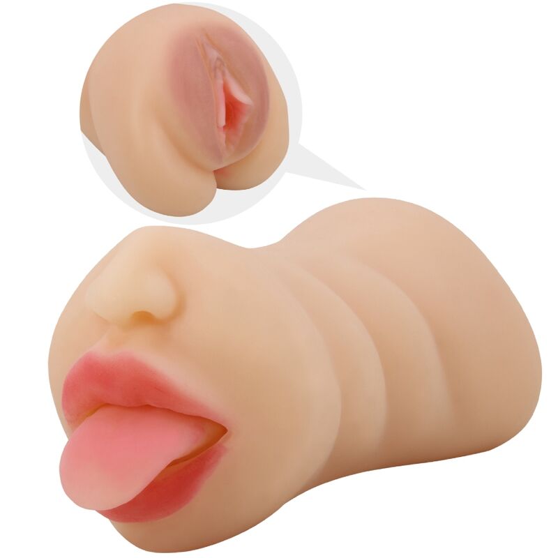 CRAZY BULL - SARAH VAGINA-SHAPED MASTUBADOR DUAL ENTRY - NOCTURNA DESIRES