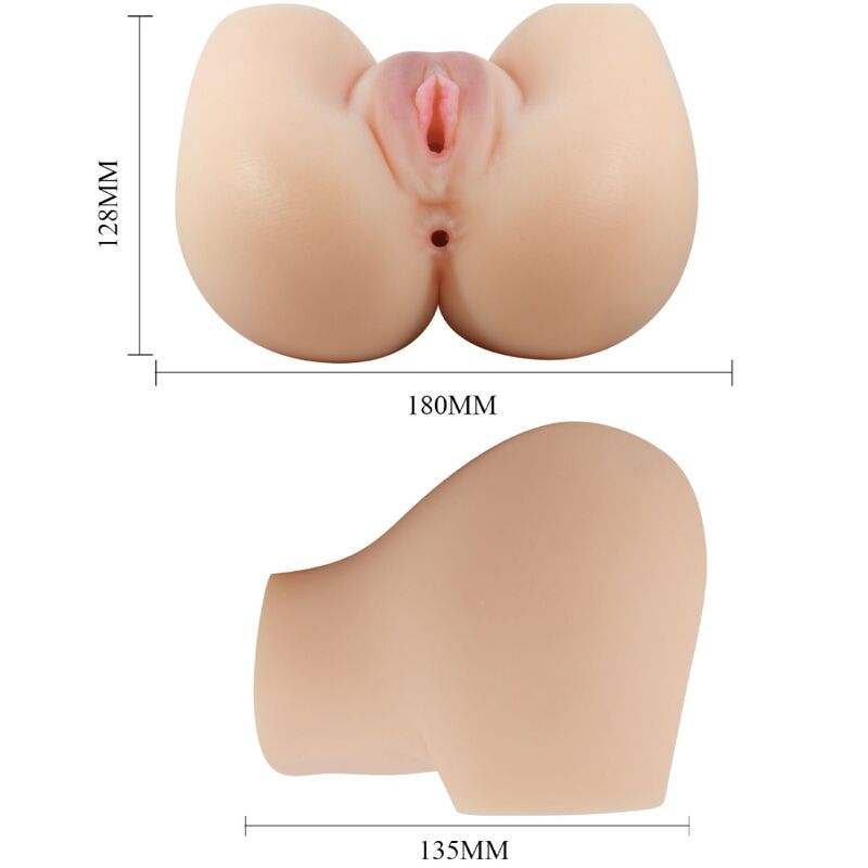 CRAZY BULL - REALISTIC VAGINA AND ANUS MILA VIBRATOR - NOCTURNA DESIRES