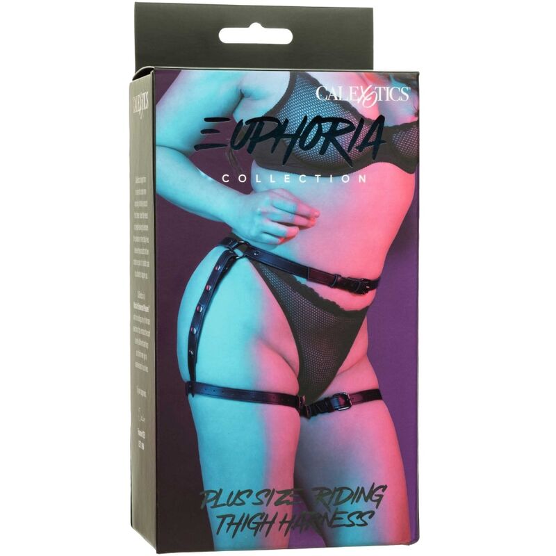 CALEXOTICS - EUPHORIA PLUS SIZE RIDING THIGH HARNESS - NOCTURNA DESIRES