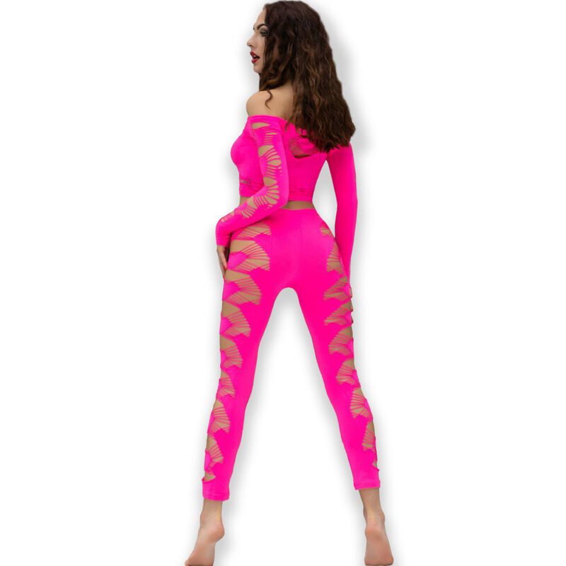 CHILIROSE - CR 4632 TOP & PANT FUCHSIA S/L - NOCTURNA DESIRES