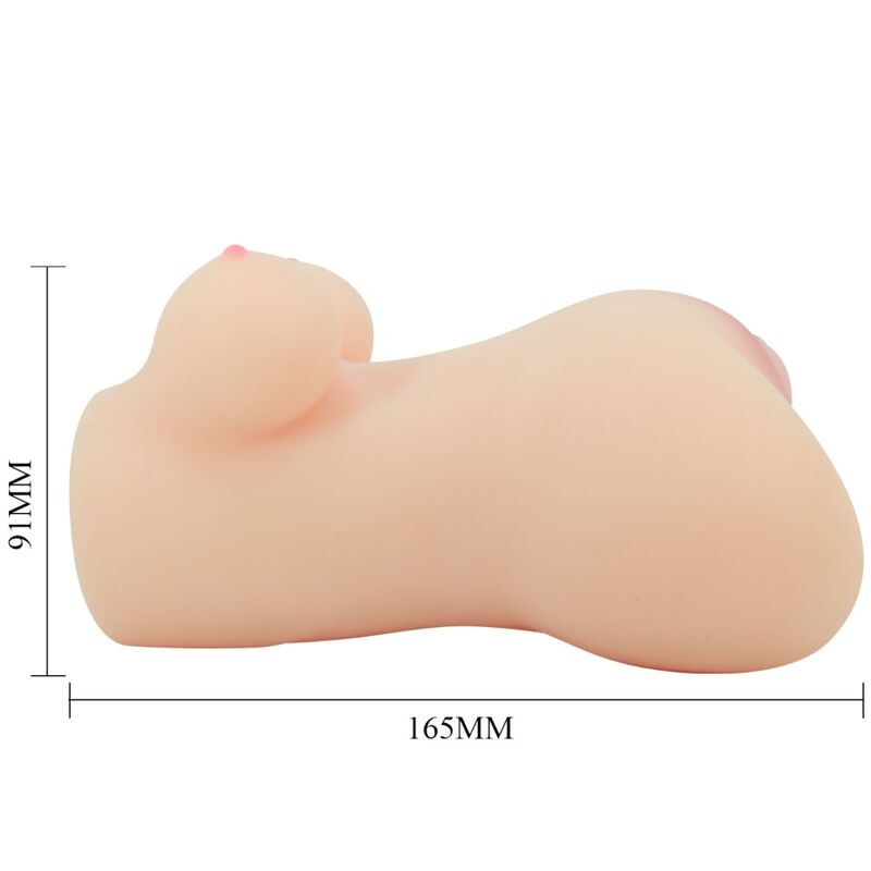 CRAZY BULL - REALISTIC VAGINA AND ANUS HANNAH VIBRATOR - NOCTURNA DESIRES
