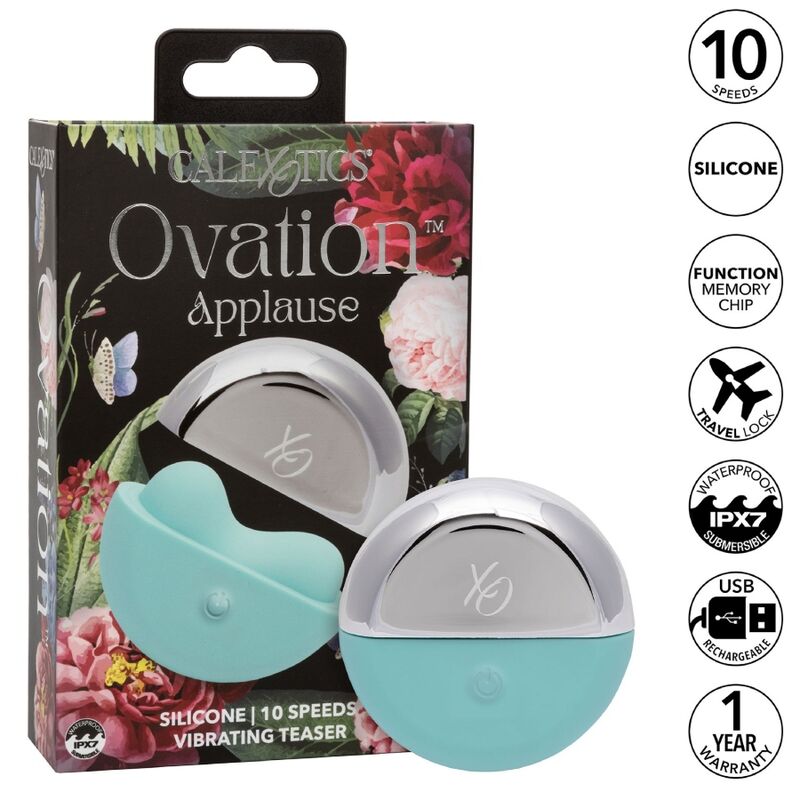 CALEXOTICS - OVATION APPLAUSE STIMULATOR AQUA GREEN - NOCTURNA DESIRES