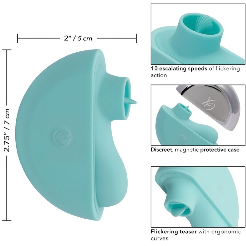 CALEXOTICS - OVATION RAVE STIMULATOR AQUA GREEN - NOCTURNA DESIRES