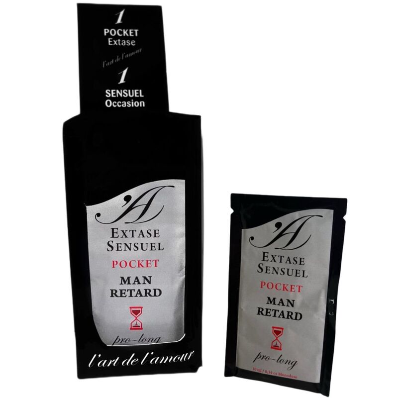 EXTASE SENSUAL - MALE RETARDANT POCKET 10 ML - NOCTURNA DESIRES