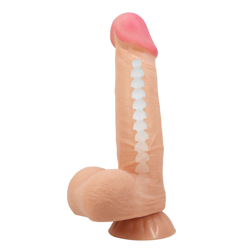 PRETTY LOVE - SLIDING SKIN SERIES REALISTIC DILDO WITH SLIDING SKIN SUCTION CUP 21.8 CM - NOCTURNA DESIRES