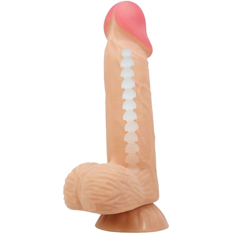 PRETTY LOVE - SLIDING SKIN SERIES REALISTIC DILDO WITH SLIDING SKIN SUCTION CUP 20.6 CM - NOCTURNA DESIRES