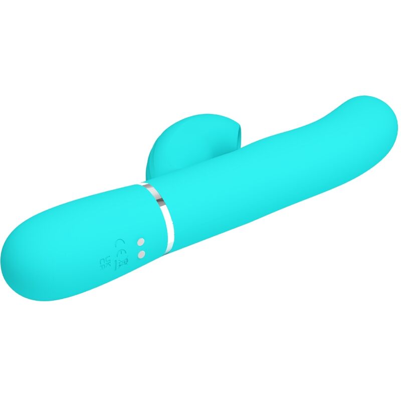 PRETTY LOVE - PERLITA MULTIFUNCTION 3 IN 1 G-SPOT VIBRATOR AQUA GREEN - NOCTURNA DESIRES
