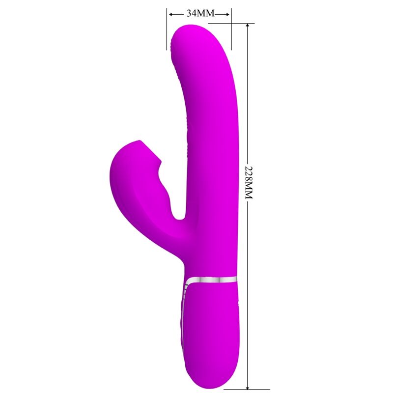 PRETTY LOVE - PERLITA MULTIFUNCTION 3 IN 1 G-SPOT VIBRATOR VIOLET - NOCTURNA DESIRES