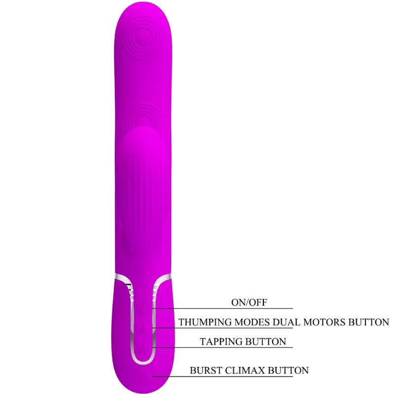 PRETTY LOVE - PERLITA MULTIFUNCTION 3 IN 1 G-SPOT VIBRATOR VIOLET - NOCTURNA DESIRES