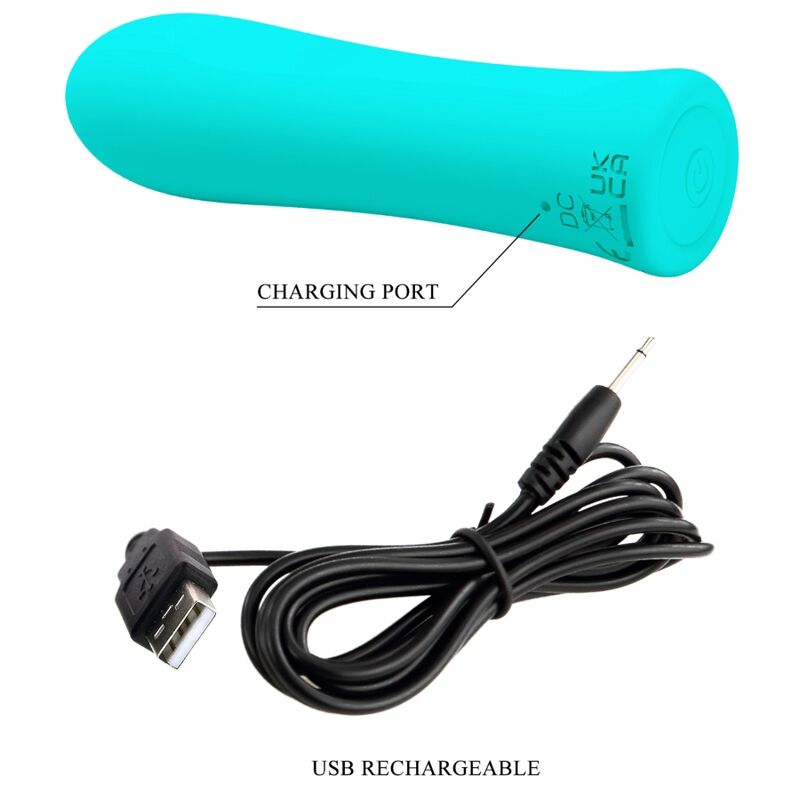 PRETTY LOVE - ALFREDA SUPER POWER VIBRATOR AQUA GREEN - NOCTURNA DESIRES