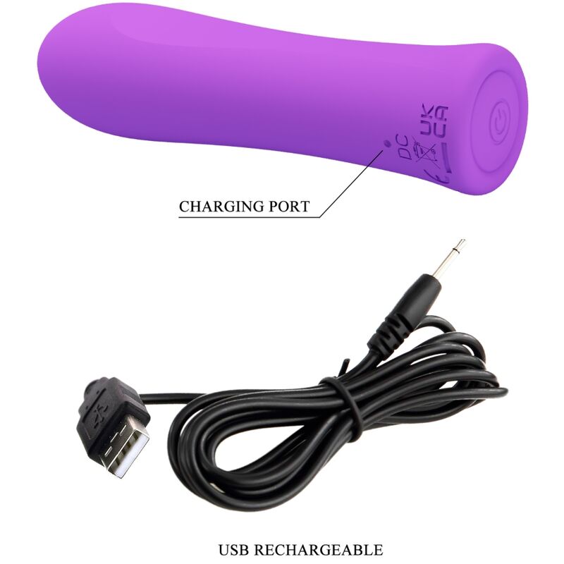 PRETTY LOVE - ALFREDA SUPER POWER VIBRATOR AQUA PURPLE - NOCTURNA DESIRES