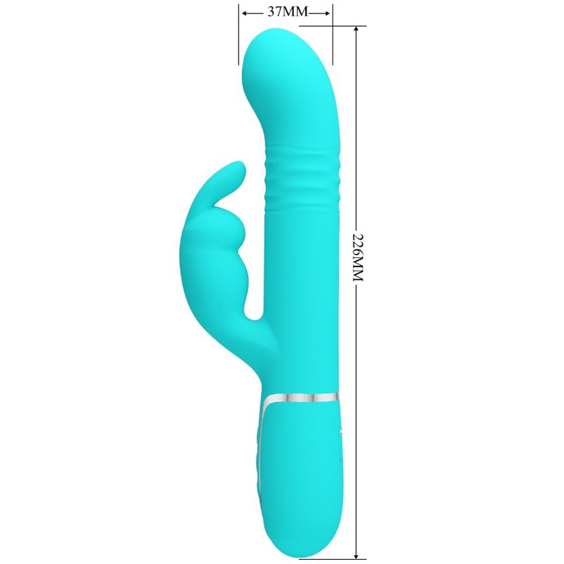PRETTY LOVE - COALE RABBIT VIBRATOR PEARLS AQUA GREEN - NOCTURNA DESIRES