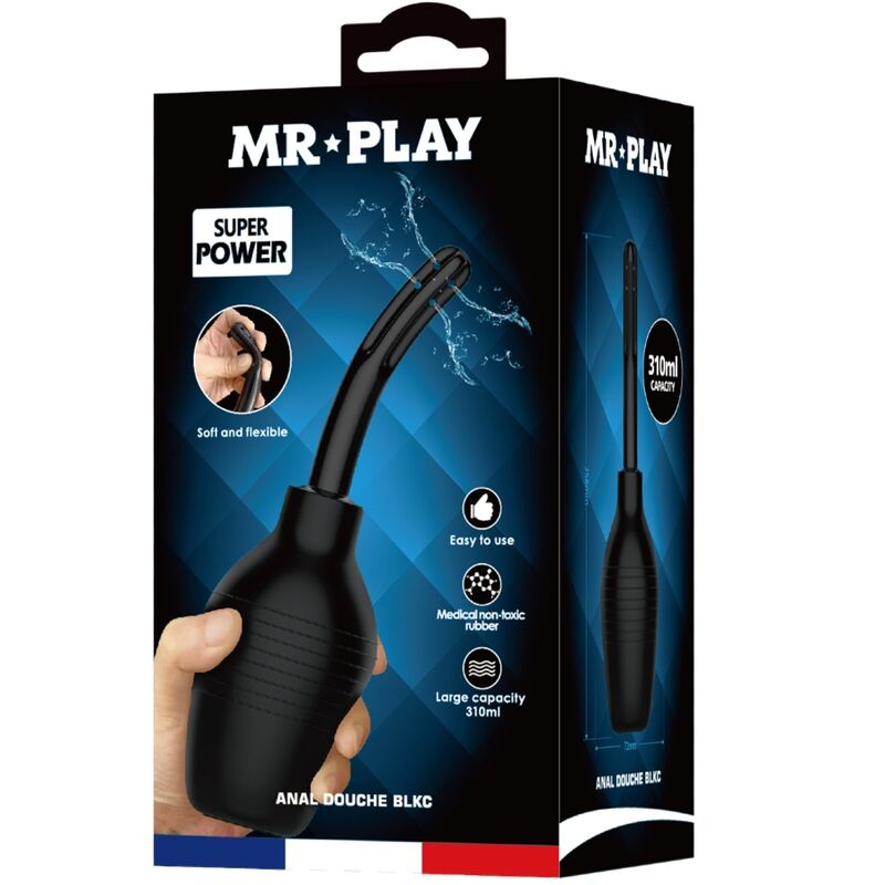MR PLAY - ANAL DOUCHE BLKC SUPER POWER BLACK - NOCTURNA DESIRES