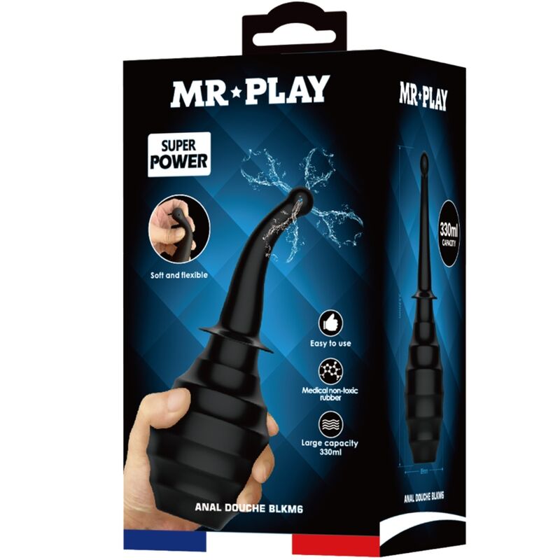 MR PLAY - ANAL DOUCHE BLKM6 SUPER POWER BLACK - NOCTURNA DESIRES