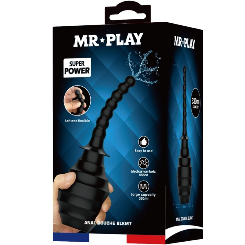 MR PLAY - ANAL DOUCHE BLKM7 SUPER POWER BLACK - NOCTURNA DESIRES