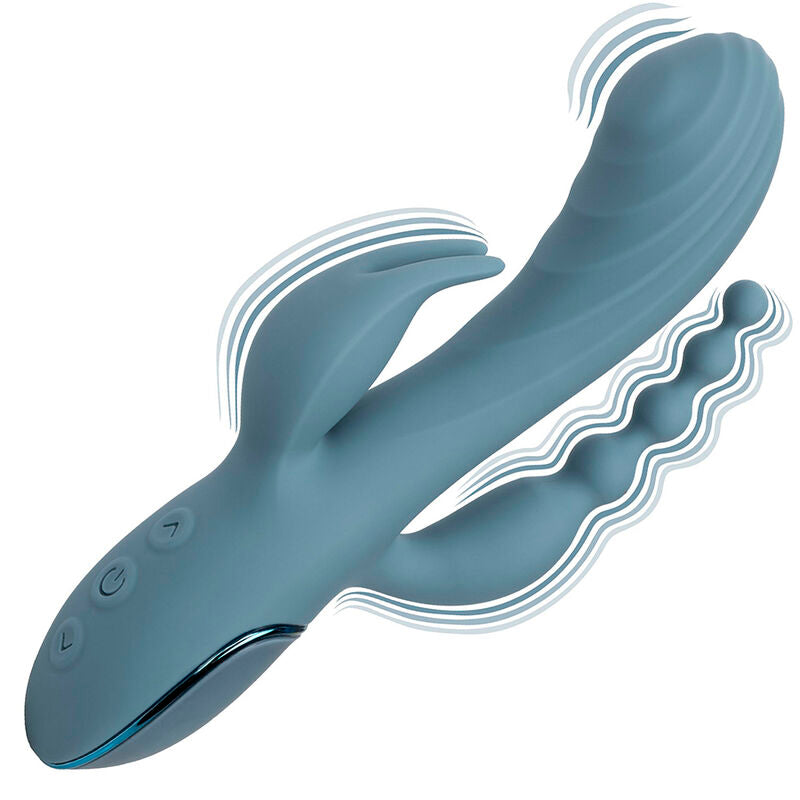 CALEXOTICS - VIBRATOR TRIPLE ECSTASY GREY - NOCTURNA DESIRES