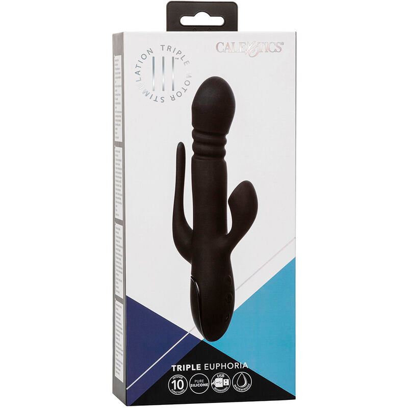 CALEXOTICS - VIBRATOR TRIPLE EUPHORIA BLACK - NOCTURNA DESIRES