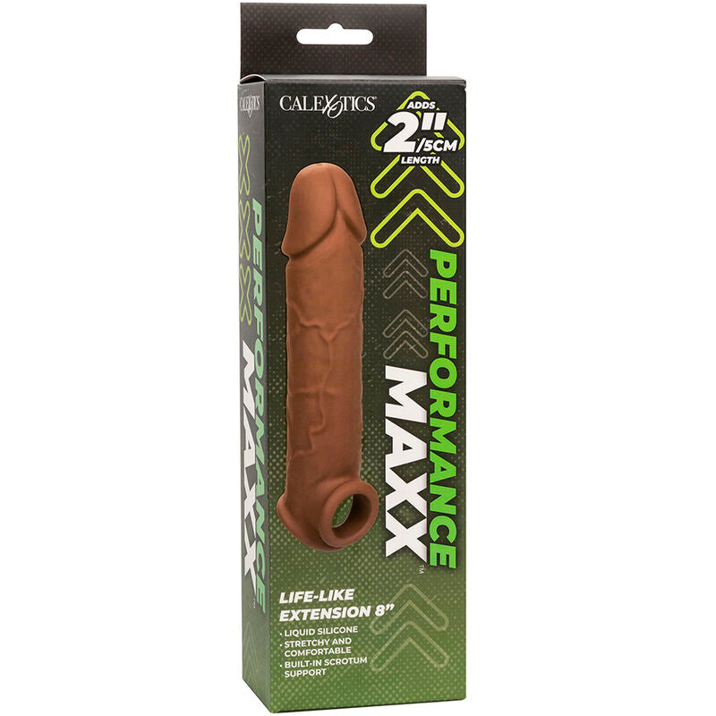 CALEXOTICS - PERFORMANCE MAXX LIFE-LIKE EXTENSION 8 BROWN SKIN - NOCTURNA DESIRES