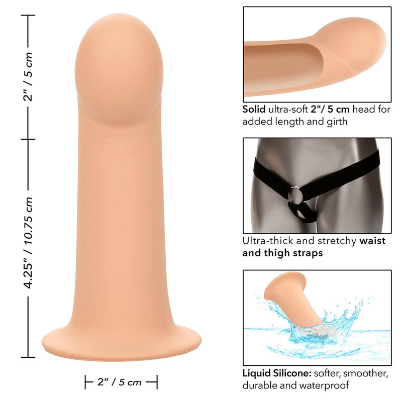 CALEXOTICS - PERFORMANCE MAXX EXTENSION WITH HARNESS LIGHT SKIN - NOCTURNA DESIRES
