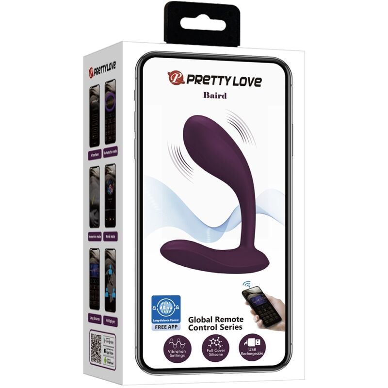 PRETTY LOVE - BAIRD G-SPOT 12 VIBRATIONS RECHARGEABLE LILA APP - NOCTURNA DESIRES
