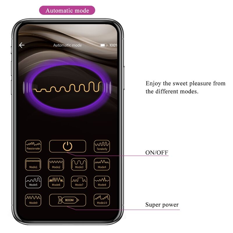 PRETTY LOVE - BAIRD G-SPOT 12 VIBRATIONS RECHARGEABLE LILA APP - NOCTURNA DESIRES
