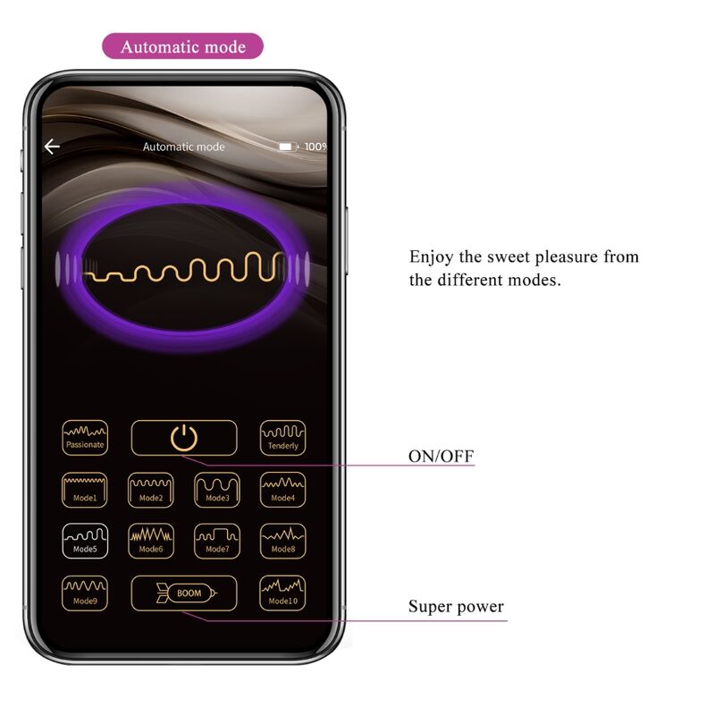 PRETTY LOVE - FISHERMAN APP CONTROLLED  VIBRATING EGG LILA - NOCTURNA DESIRES